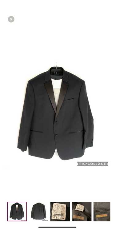 Vintage Pronto Moda Wool Tuxedo Blazer Black 46R