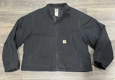 Carhartt ブラックウールジャケット Carhartt J02 Blk Arctic Quilt Lined Jacket in the wild