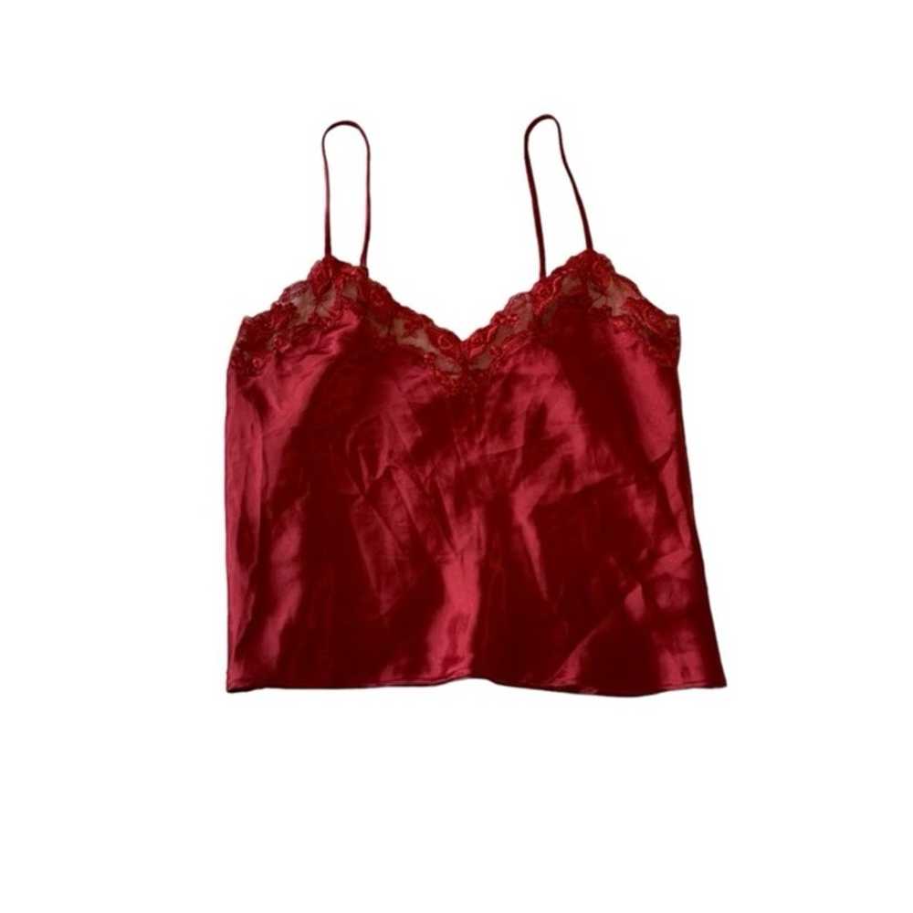 Vintage Red Satin Victorias Secret Tank - image 2