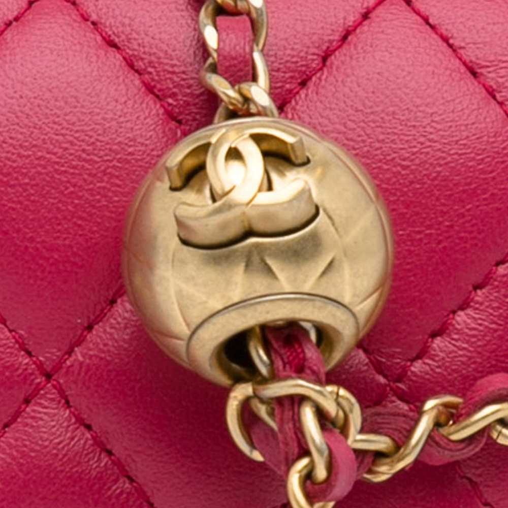 Chanel Chanel Pink Min Pearl Crush Lambskin Walle… - image 12