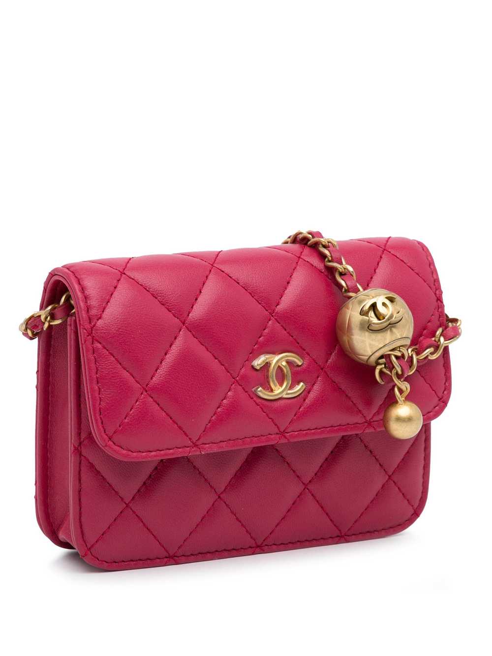 Chanel Chanel Pink Min Pearl Crush Lambskin Walle… - image 3