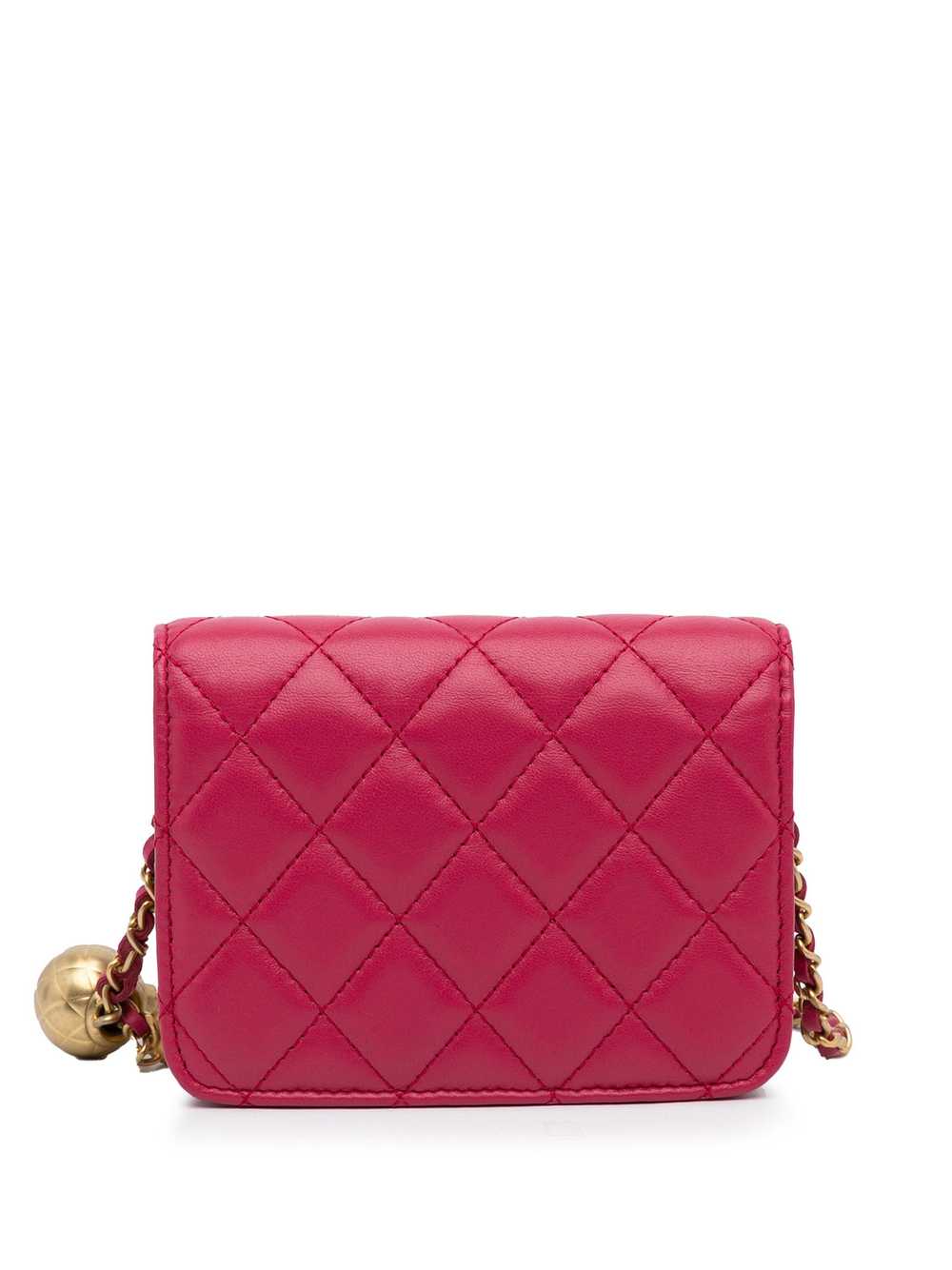 Chanel Chanel Pink Min Pearl Crush Lambskin Walle… - image 5