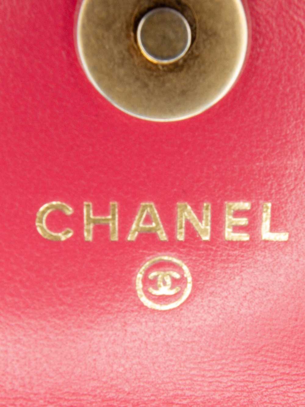 Chanel Chanel Pink Min Pearl Crush Lambskin Walle… - image 8