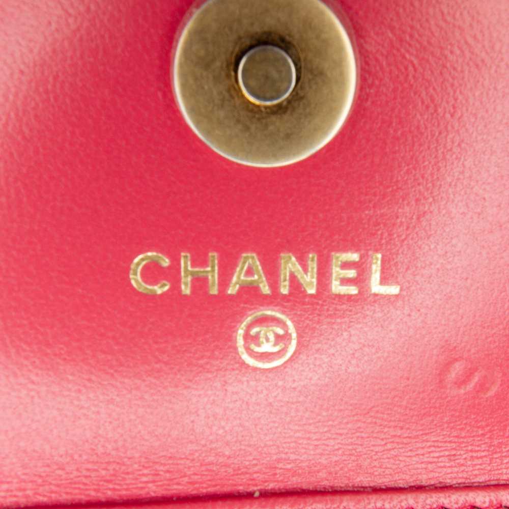 Chanel Chanel Pink Min Pearl Crush Lambskin Walle… - image 9