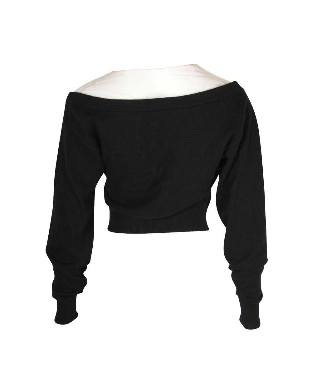 Product Details Alexander Wang Black Wool Cropped… - image 3