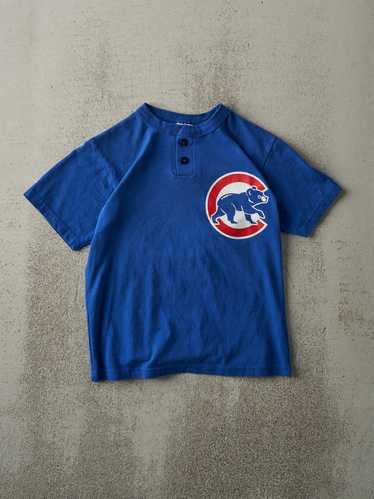 Vintage 90s Royal Blue Chicago Cubs Quarter Butto… - image 1