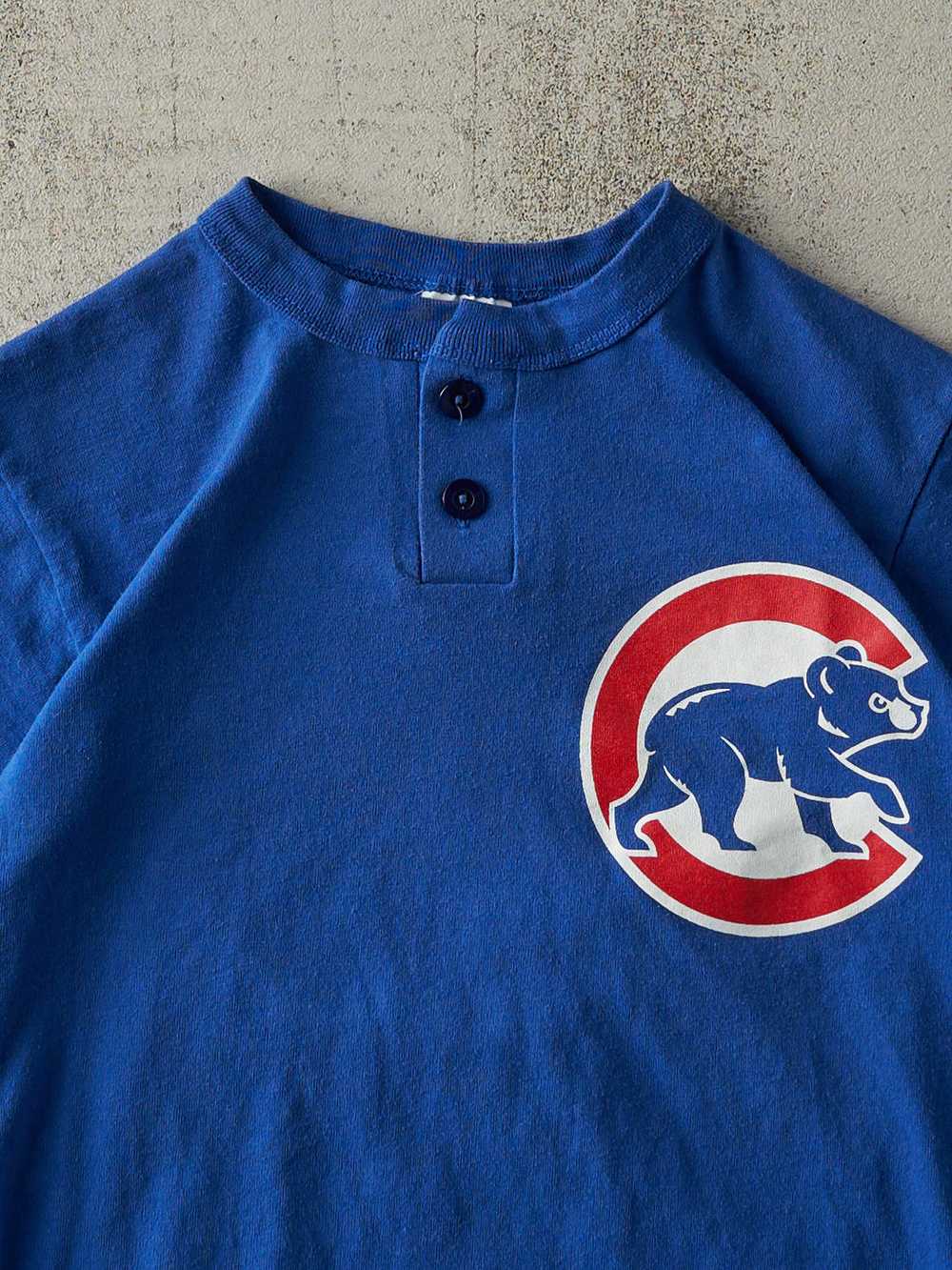 Vintage 90s Royal Blue Chicago Cubs Quarter Butto… - image 3