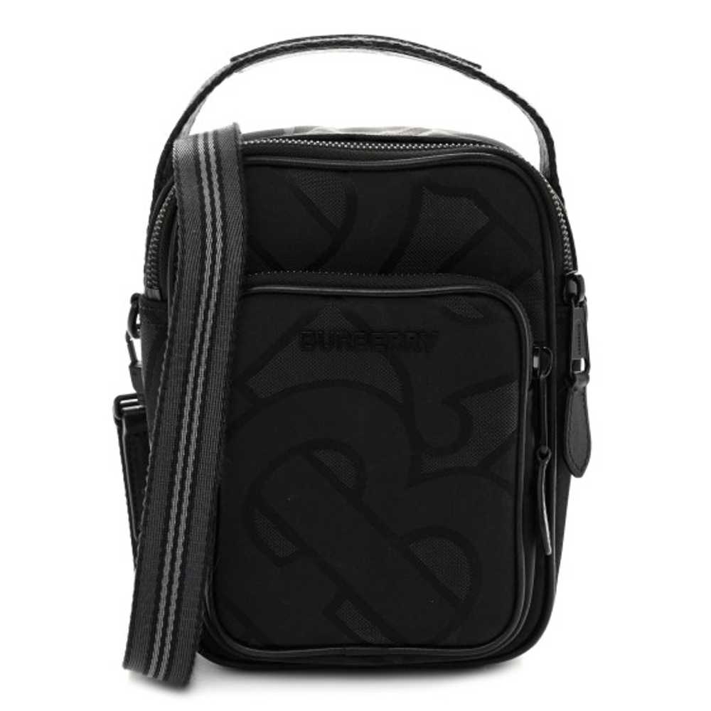 BURBERRY Jacquard Logo TB Crossbody Bag Black - image 1