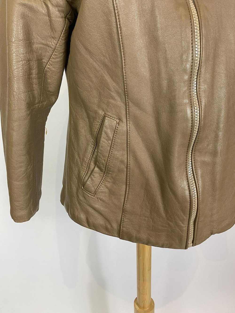 1970s - 1980s Brown / Tan Leather Jacket with She… - image 3