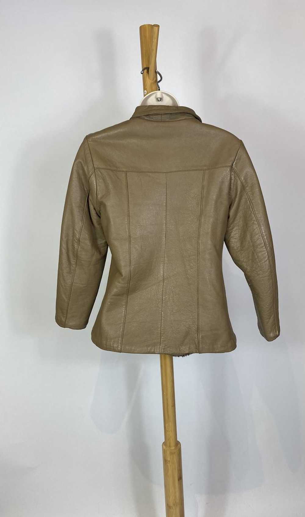 1970s - 1980s Brown / Tan Leather Jacket with She… - image 5