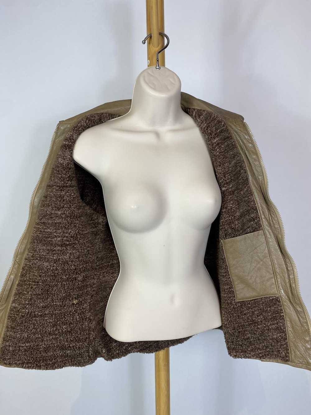 1970s - 1980s Brown / Tan Leather Jacket with She… - image 6