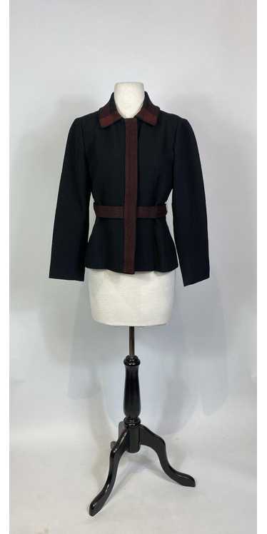 1960s Don Sophisticates Black Wool Red Stitch Jack
