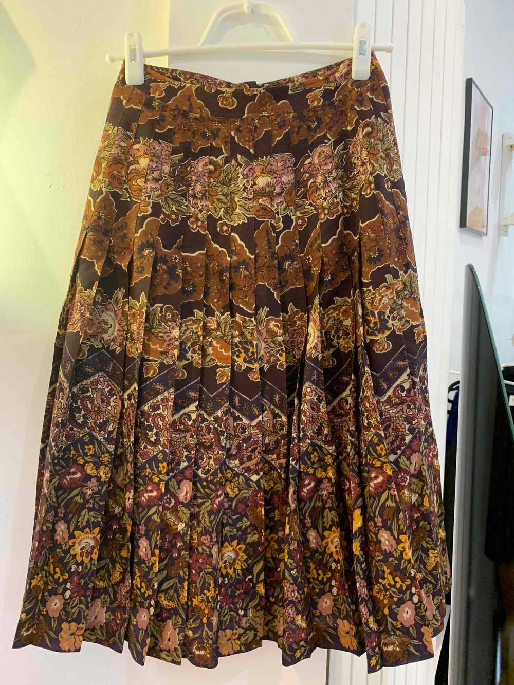 Cacharel wool skirt - Cacharel pleated skirt Wool… - image 5