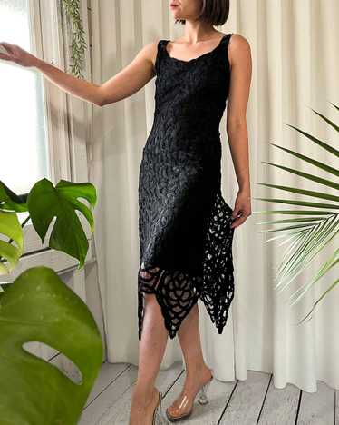 00s Beaded Lace Slip Dress