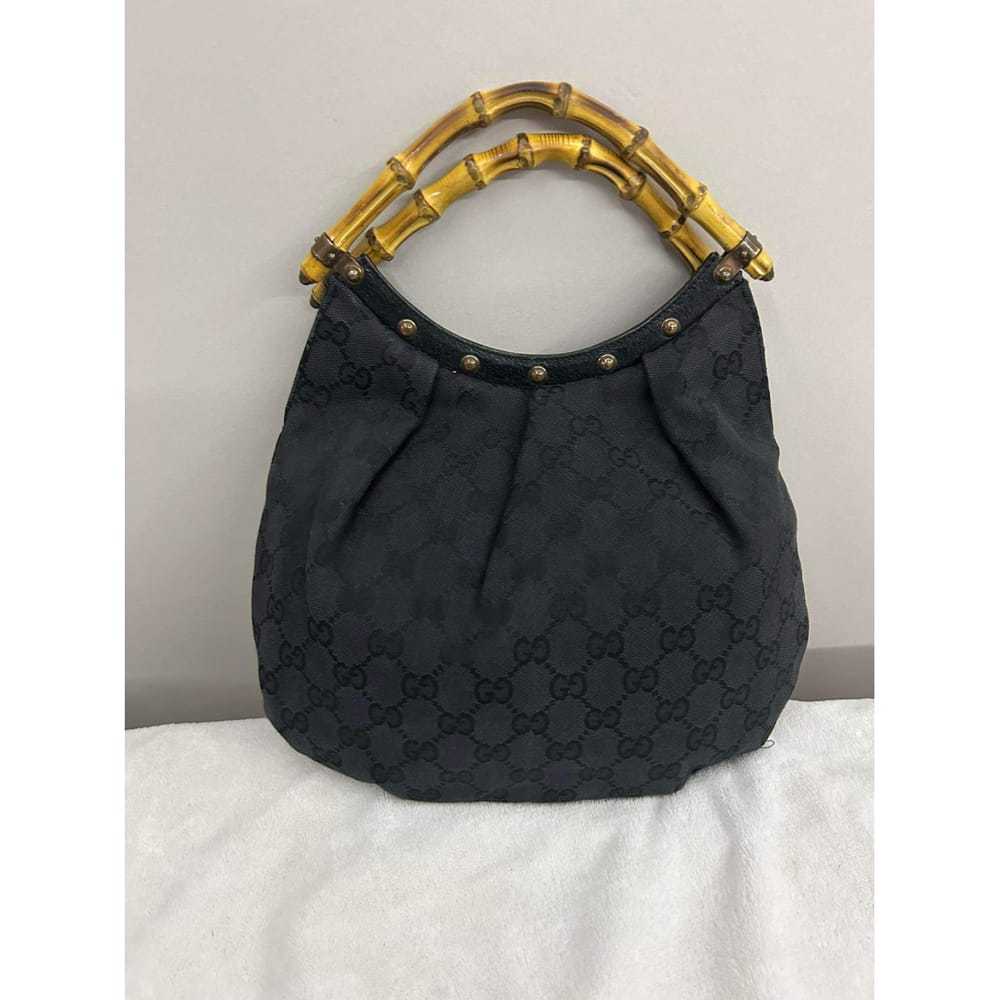 Gucci Vintage Bamboo Hobo cloth handbag - image 9