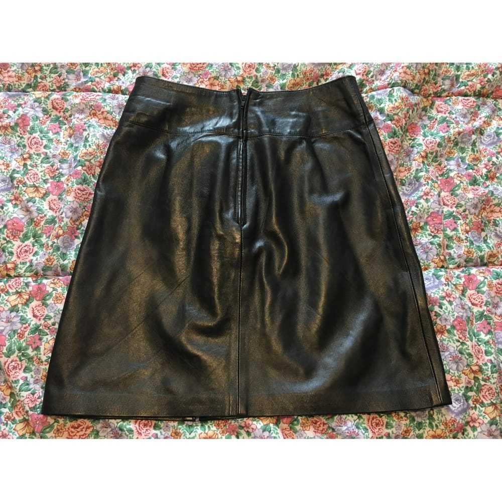 Giorgio & Mario Leather mini skirt - image 2