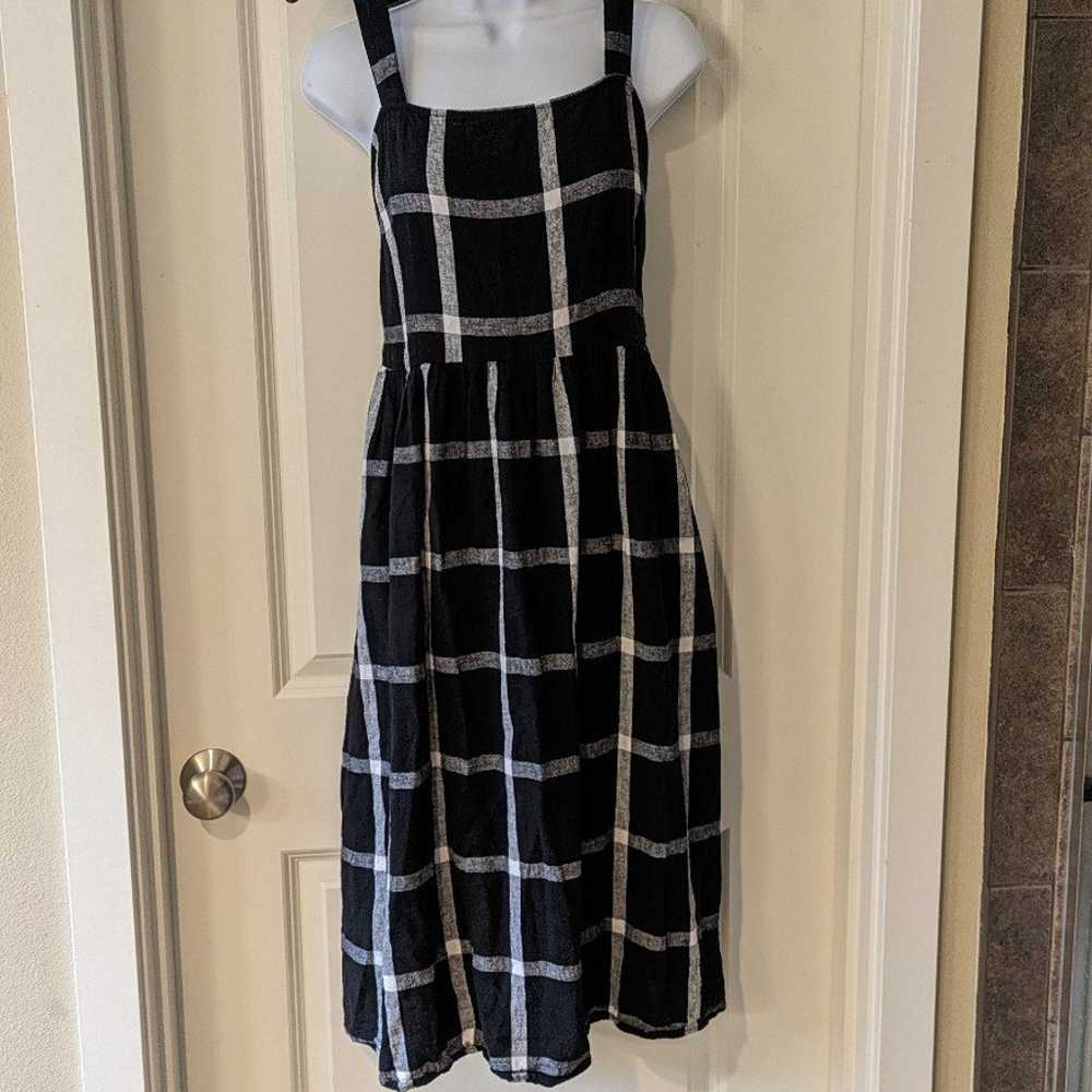Black Plaid Dress Size XXL - image 1