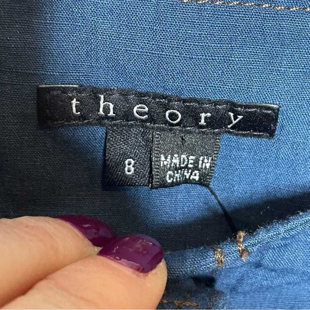 Theory Linen mini skirt - image 3