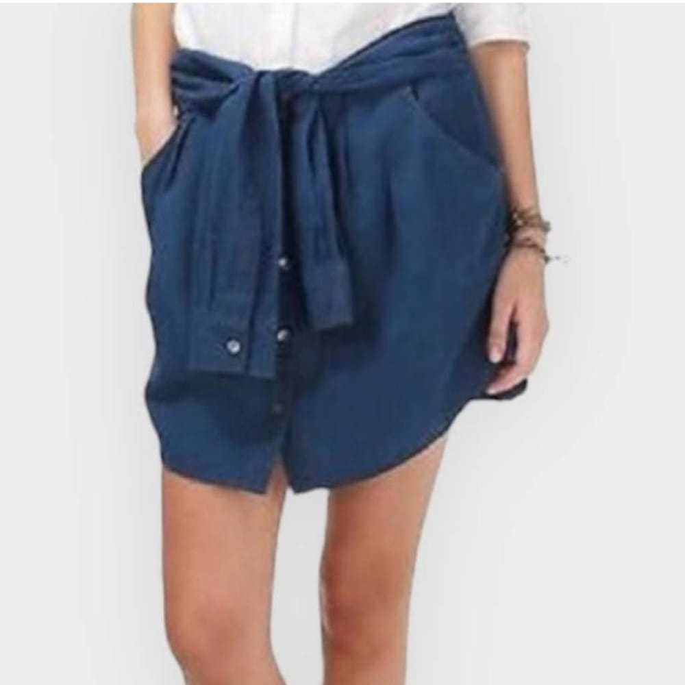 Theory Linen mini skirt - image 6