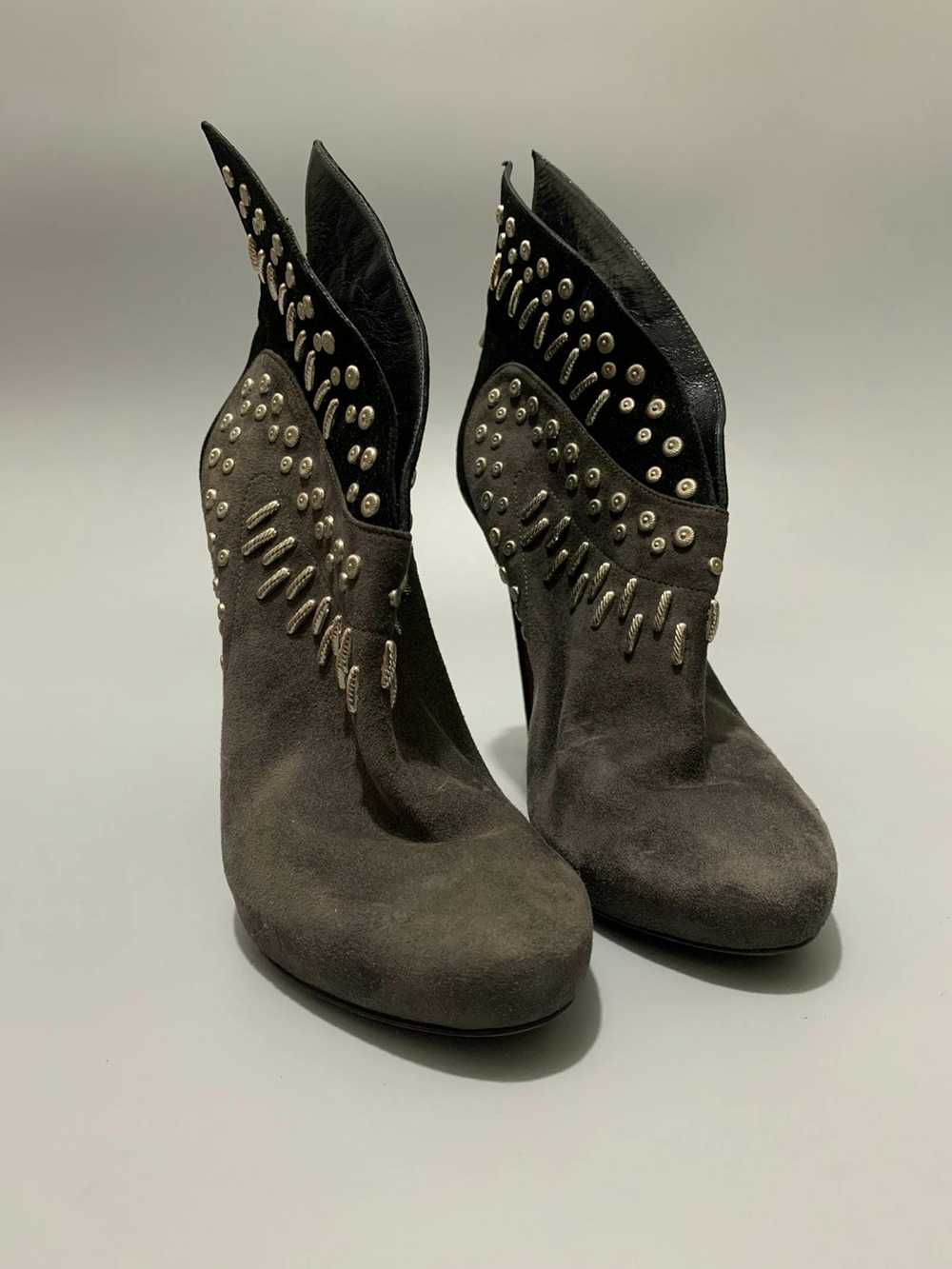 Alaia Alaia Studded Leather Wings Heels - image 2