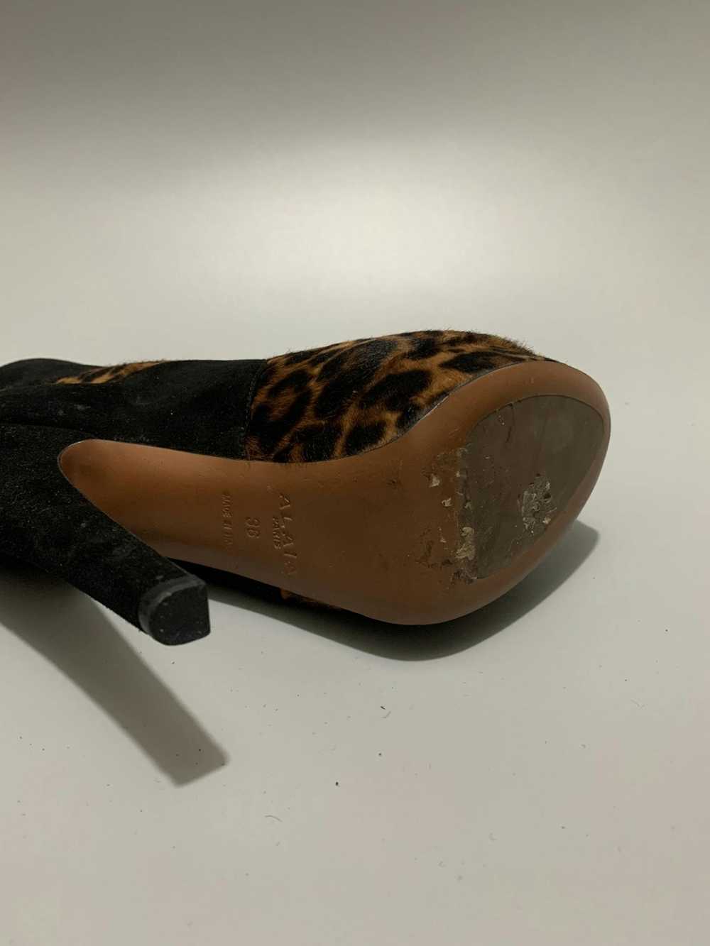 Alaia Alaia Rare Safari Leopard Fur Leather Heels - image 10