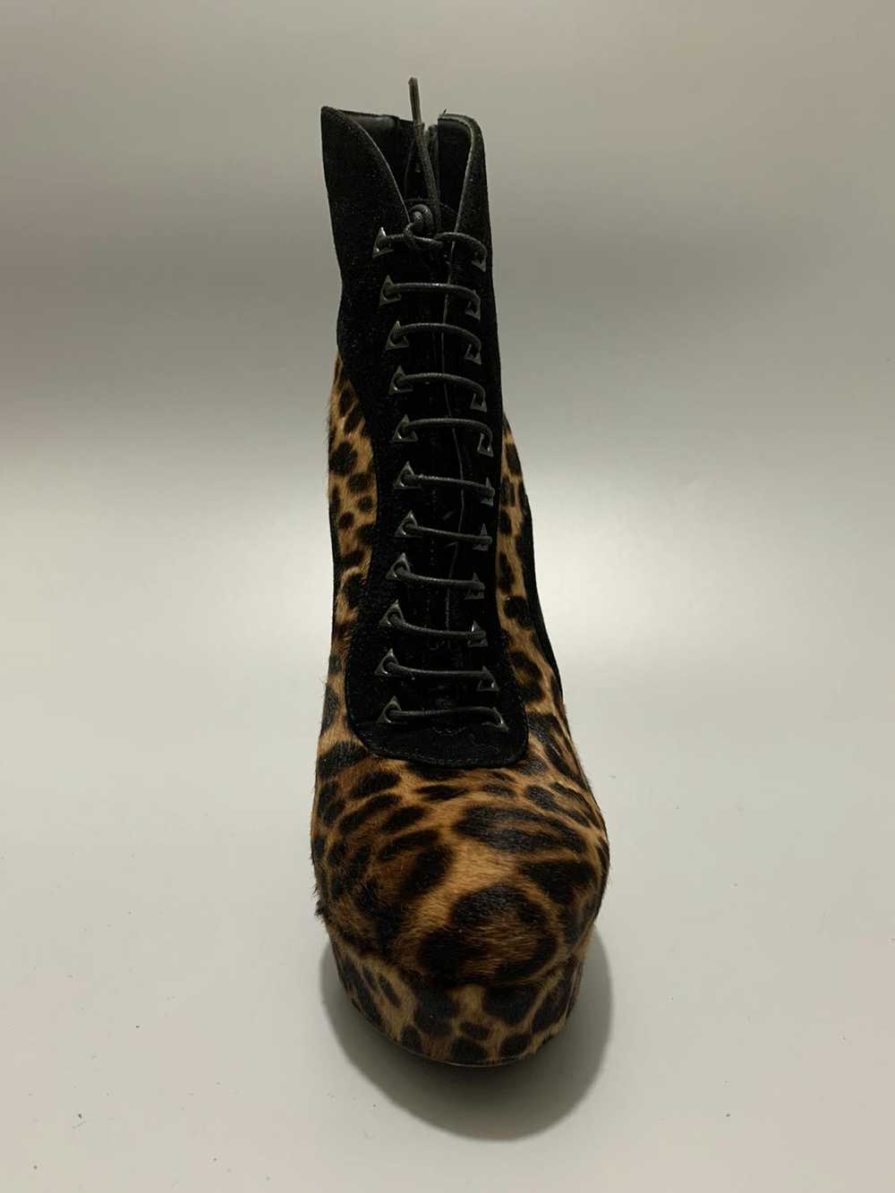 Alaia Alaia Rare Safari Leopard Fur Leather Heels - image 7