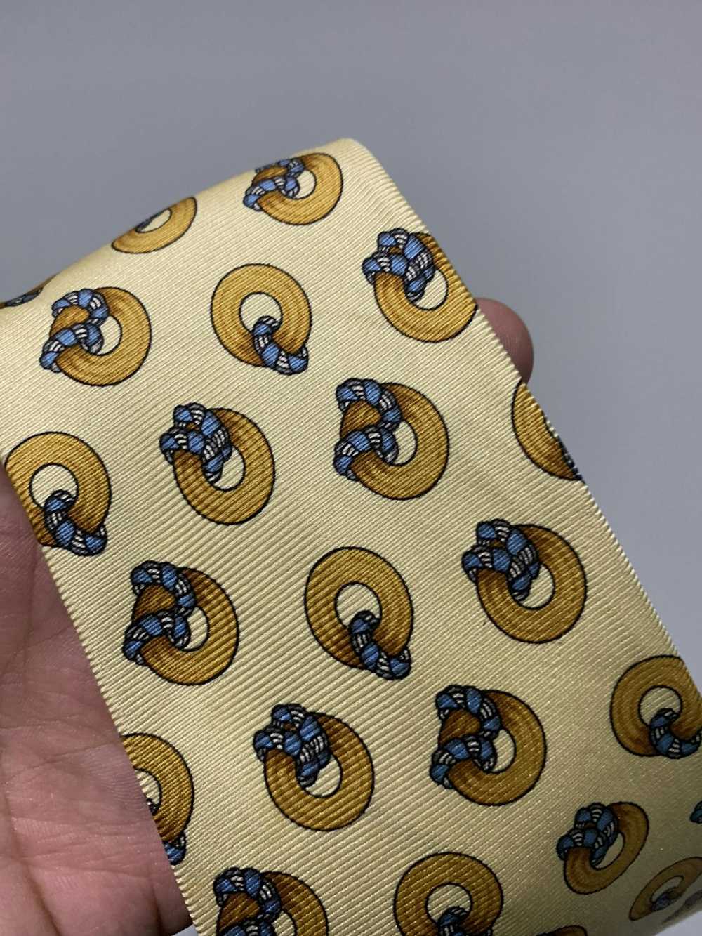 Celine Rare monogram donut design celine neck tie - image 5