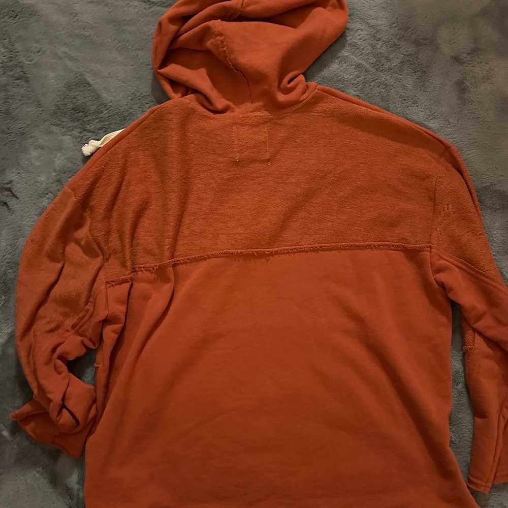 Urban Outfitters Rust Orange Raw Edge Lightweight… - image 2