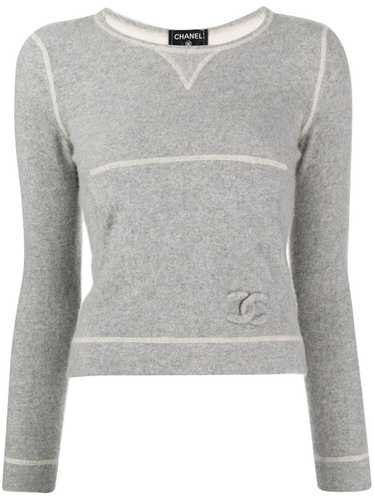 CHANEL Pre-Owned 2011 CC cashmere jumper - Grey