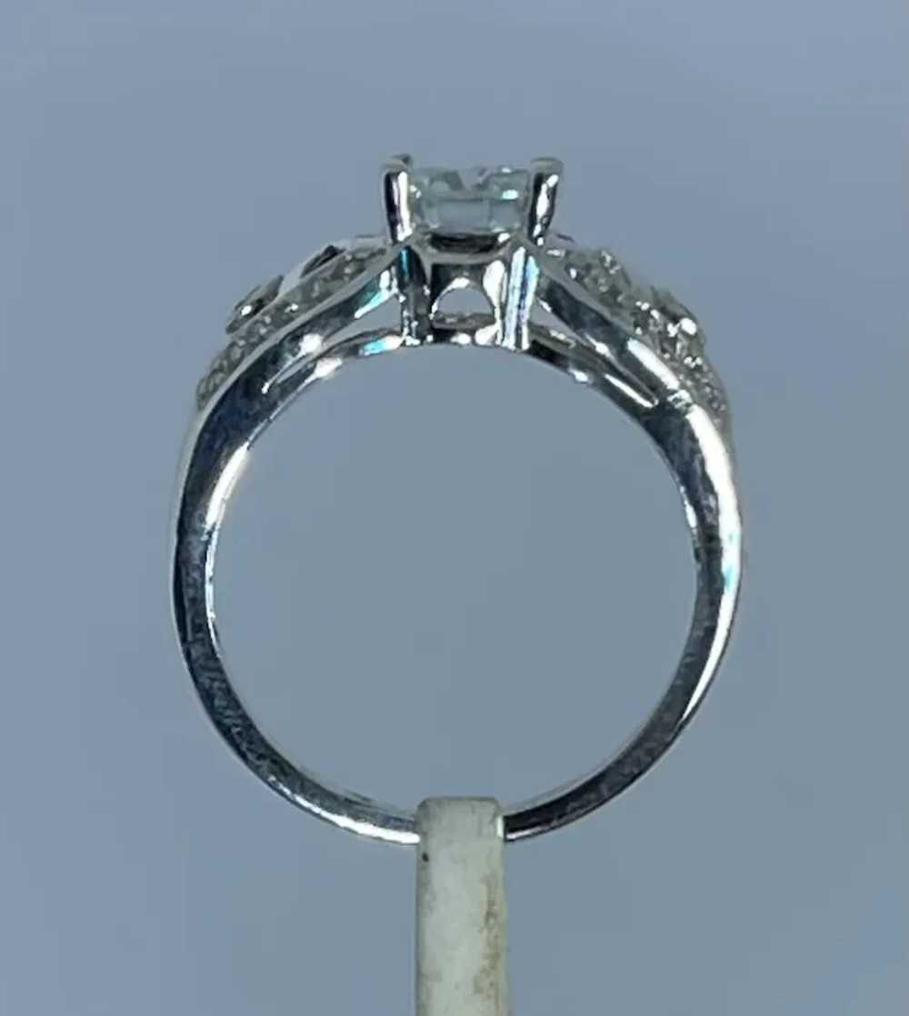 14k Moissanite, Diamonds & Tsavorite Ring, free r… - image 2