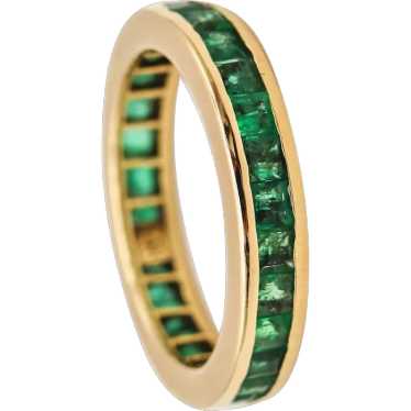 Italian Eternity Ring Band In 14 Kt Yellow Gold Wi