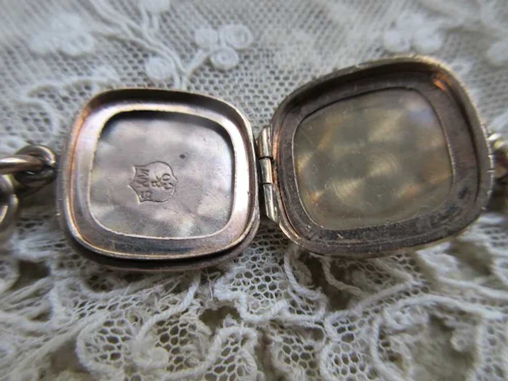 Antique Victorian Pocket Watch Chain with Locket … - image 5