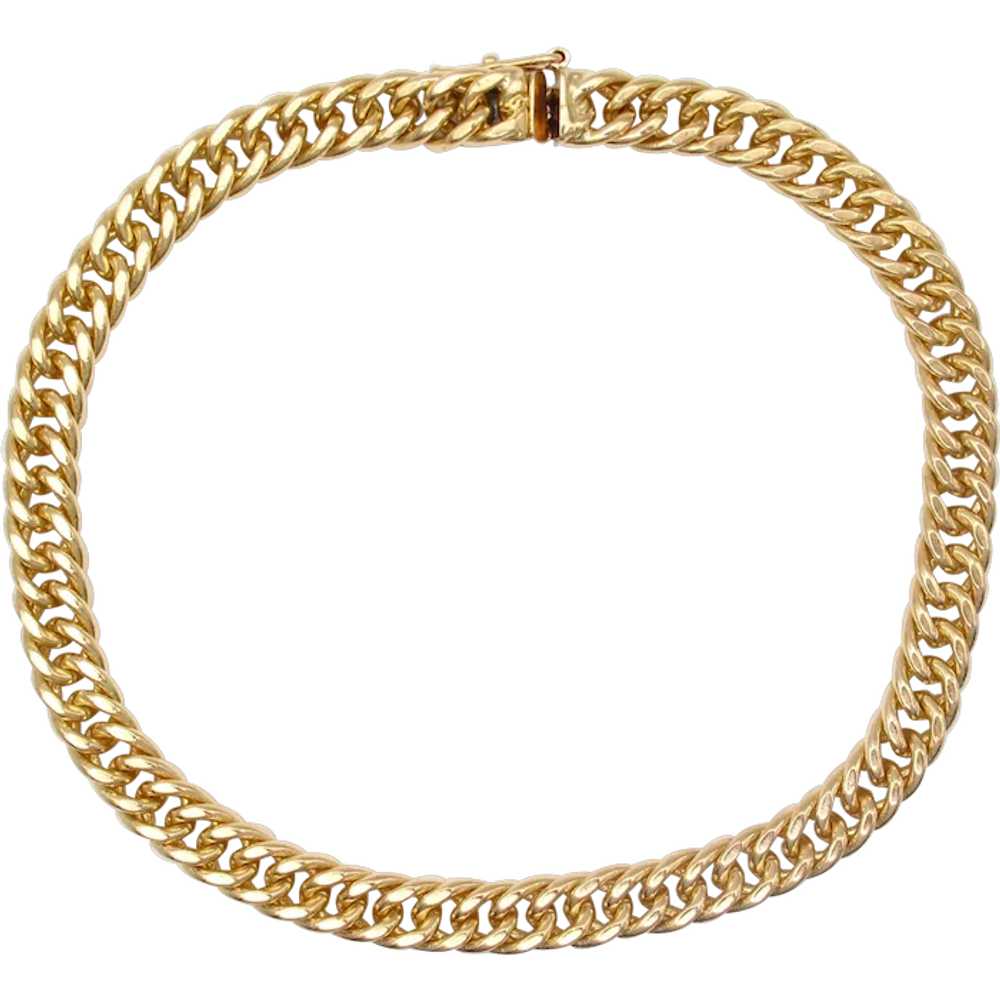 Curb Link Bracelet 14k Yellow Gold 8-1/4" 22.7 Gr… - image 1