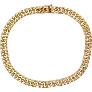 Curb Link Bracelet 14k Yellow Gold 8-1/4" 22.7 Gr… - image 1