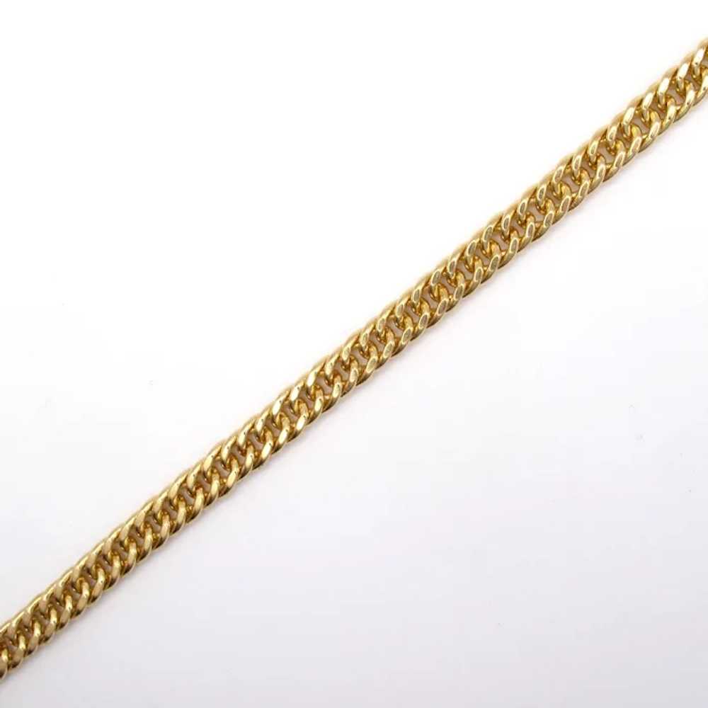 Curb Link Bracelet 14k Yellow Gold 8-1/4" 22.7 Gr… - image 2