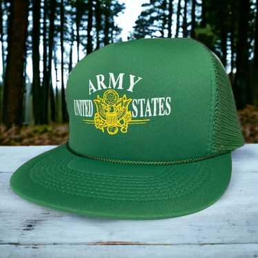 Vintage United States US Army Green Foam Mesh Sna… - image 1