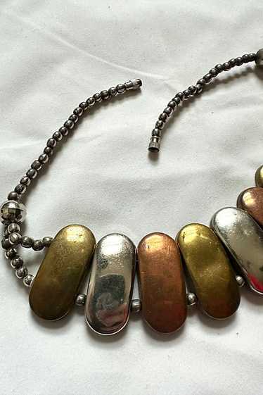 1970s Mixed Metal Link Necklace Selected by Cherry - image 1