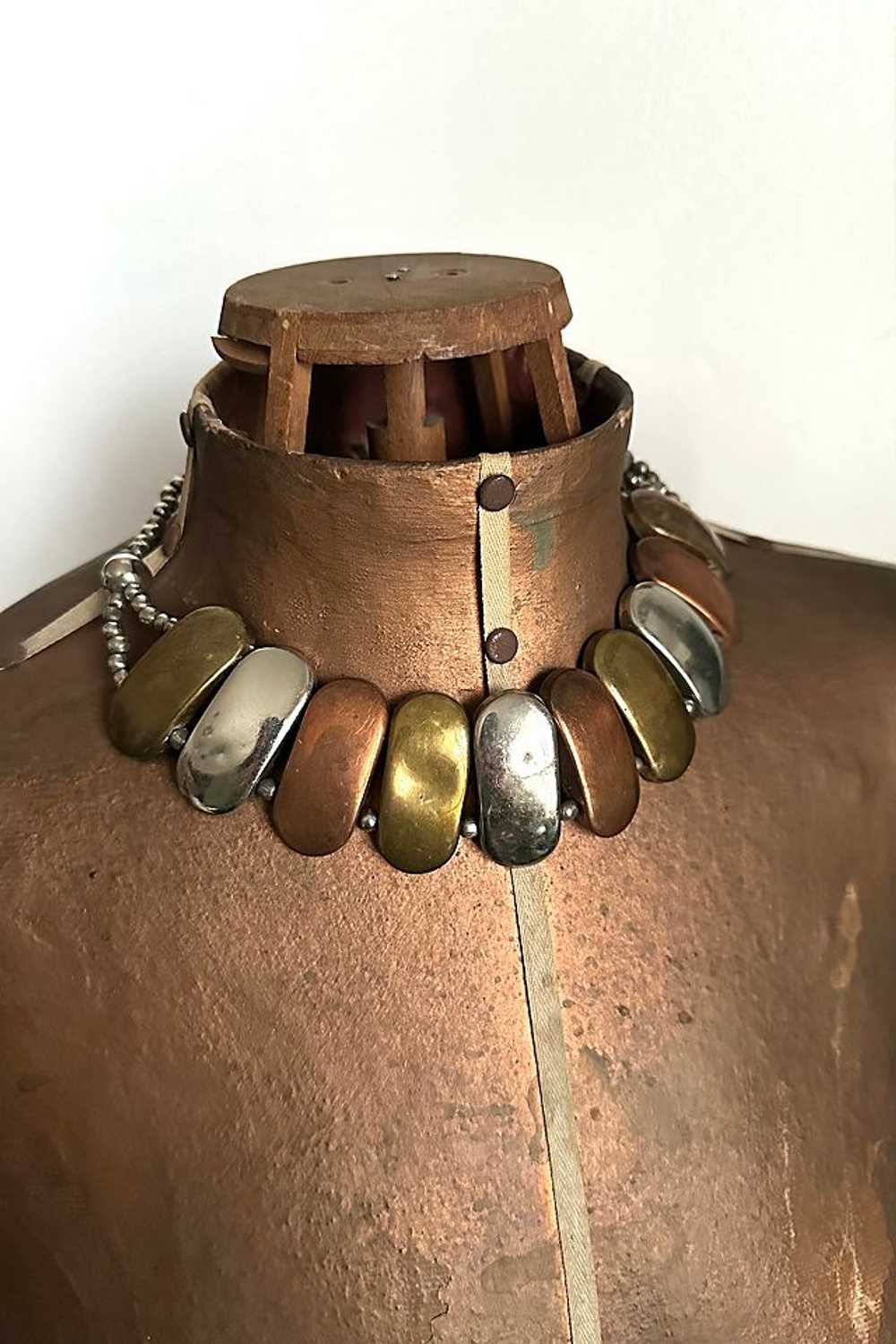 1970s Mixed Metal Link Necklace Selected by Cherry - image 2