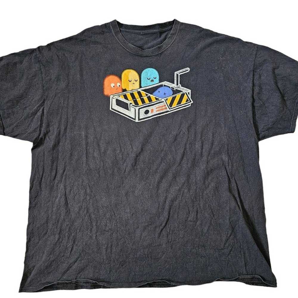Vintage Pac-Man Ghost Funeral Men's Shirt - image 1