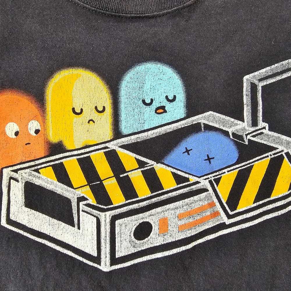 Vintage Pac-Man Ghost Funeral Men's Shirt - image 3