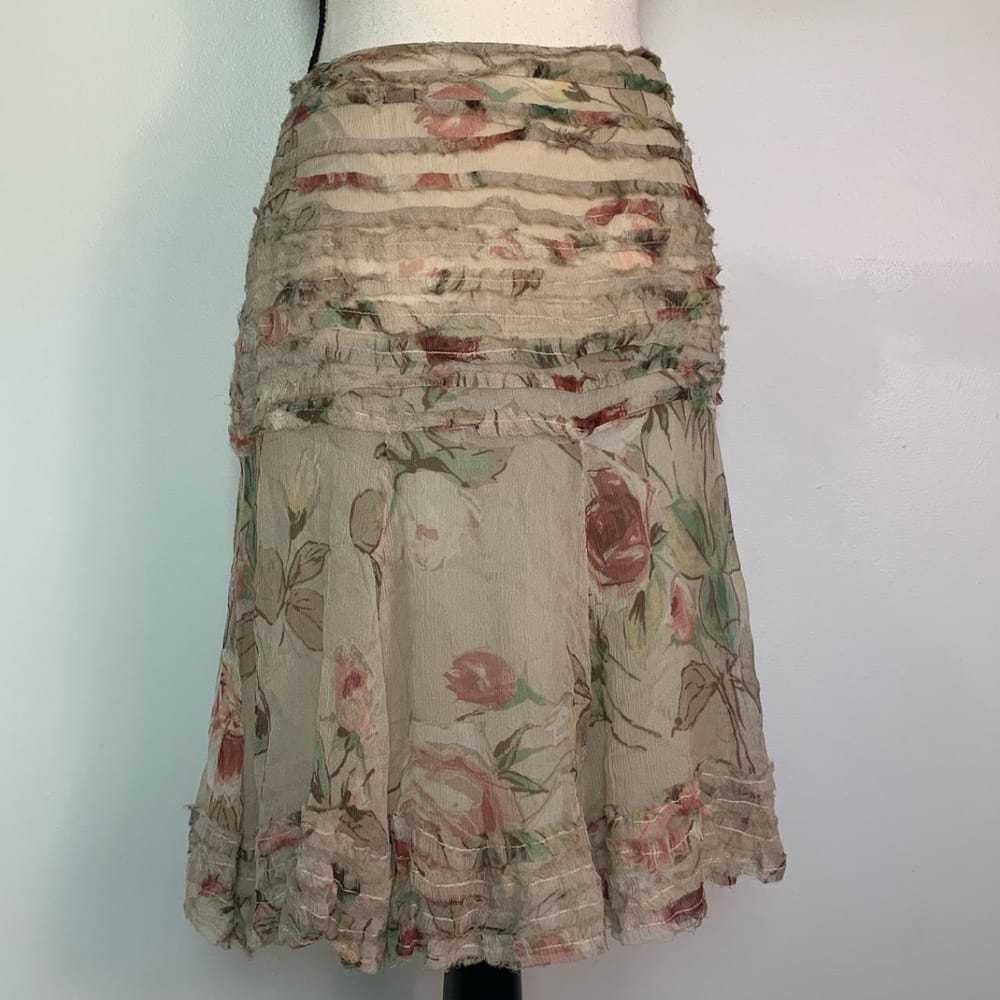 Blumarine Silk mid-length skirt - image 5