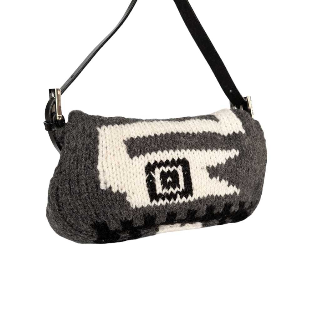 Fendi Baguette wool handbag - image 4