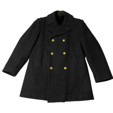 Other Neptune Garment Co Black Wool Military Pea … - image 1