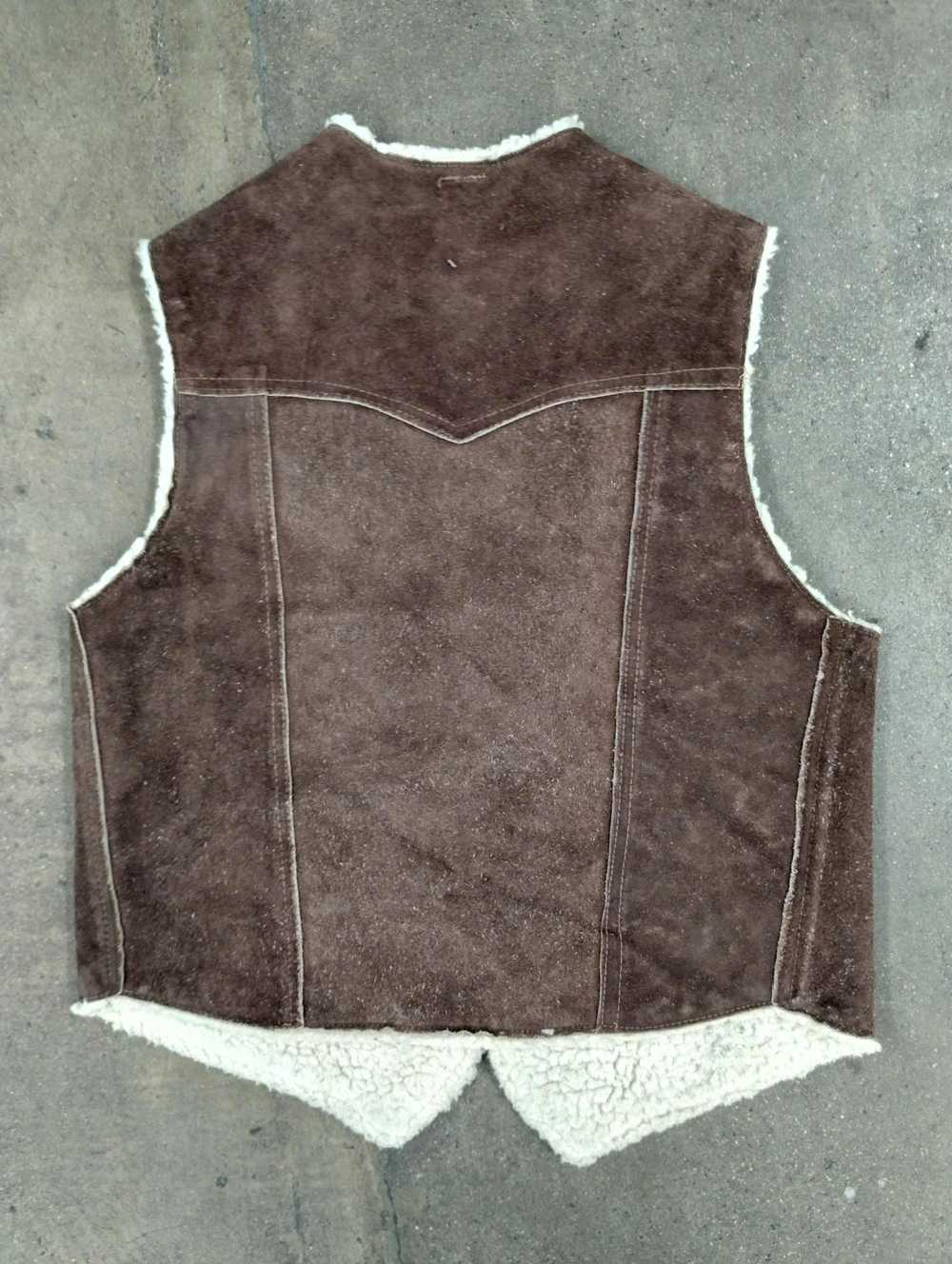 Leather × Streetwear × Vintage Vintage Sherpa Lin… - image 3