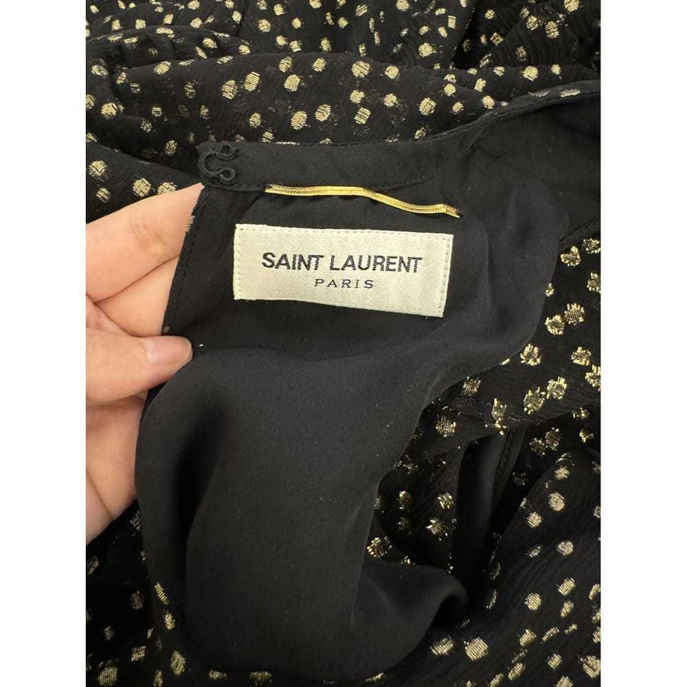 Saint Laurent Silk mid-length dress - image 2