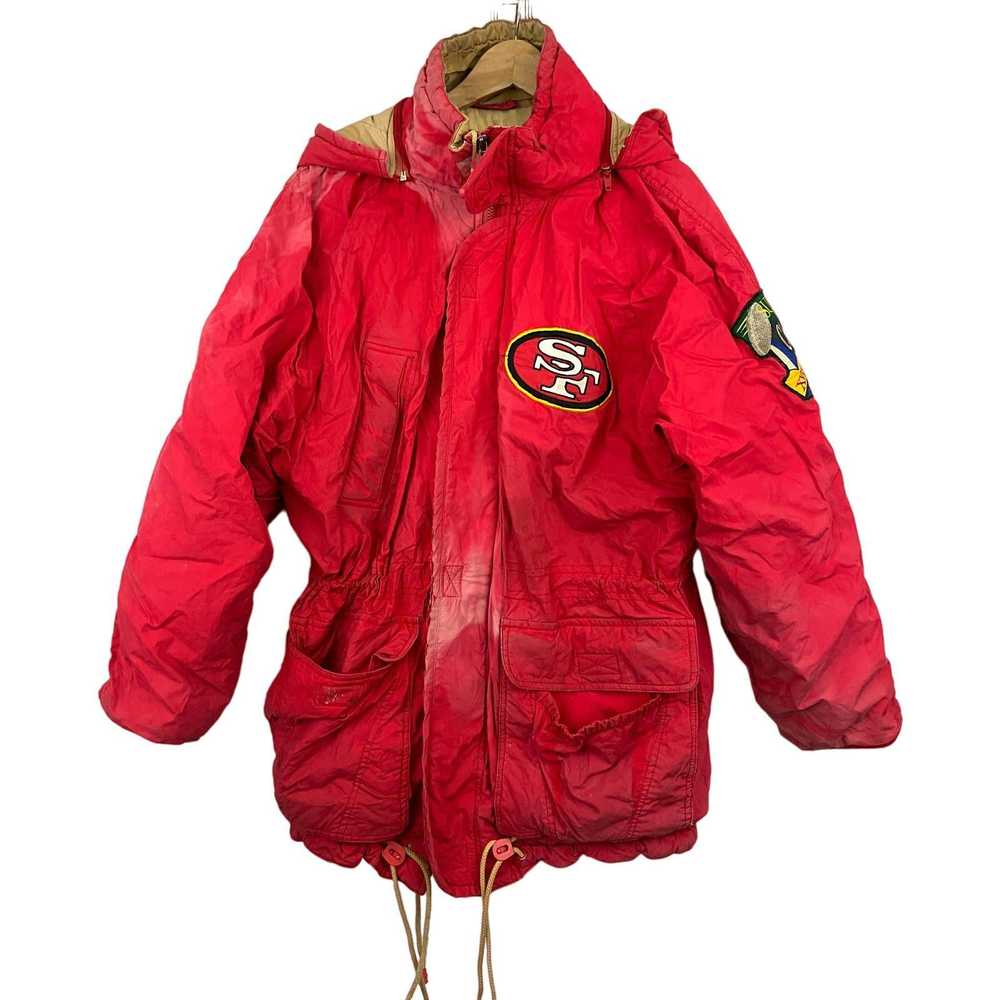 Mirage VTG NFL Hooded Jacket L San Francisco 49er… - image 1