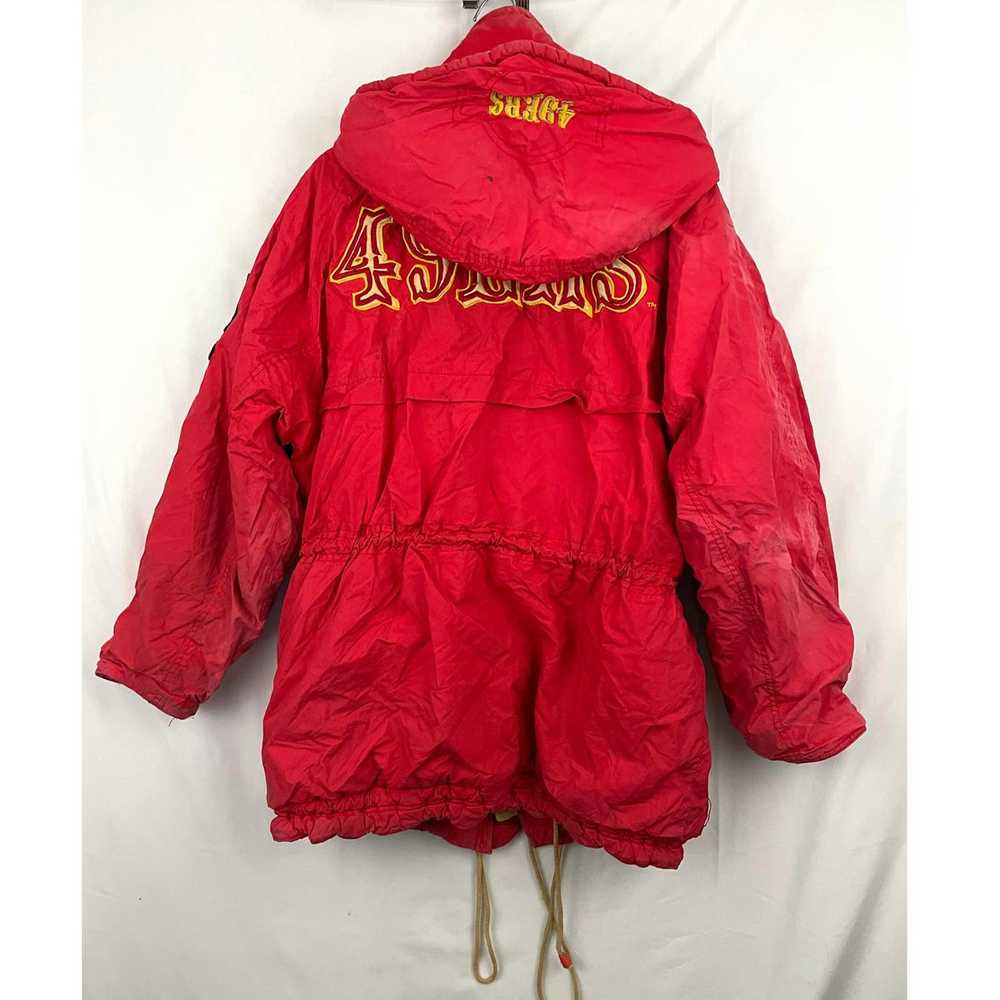 Mirage VTG NFL Hooded Jacket L San Francisco 49er… - image 2