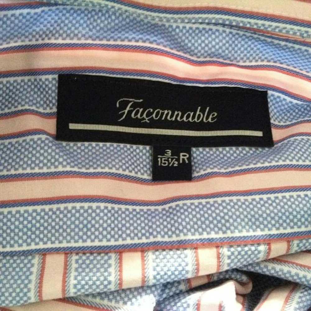 Faconnable FACONNABLE MEN'S BLUE 100%COTTON DRESS… - image 6