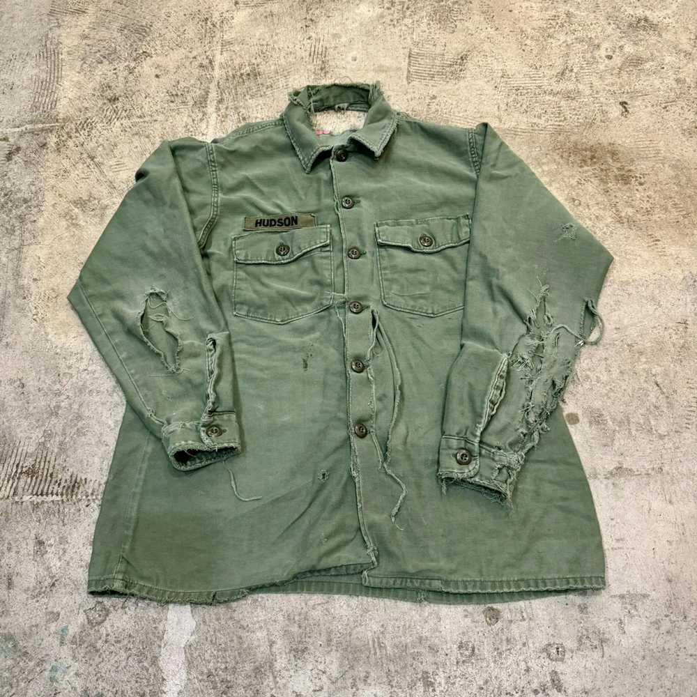 Military × Streetwear × Vintage VINTAGE THRASHED … - image 1
