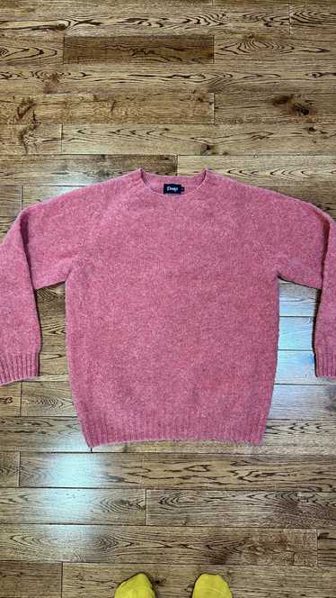 Drakes Brushed Shetland Wool Sweater